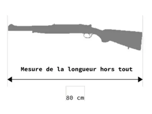 fusil à pompe longueur hors tout